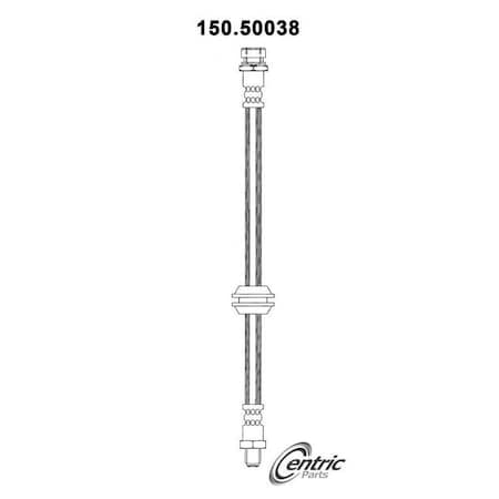 Centric Parts Brake Hose, 150.50038 150.50038